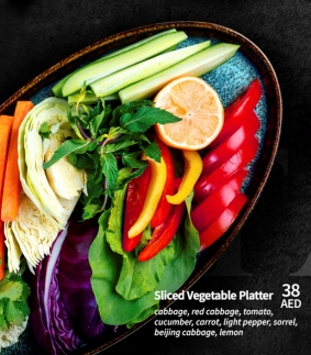 Sliced Vegetable Platter